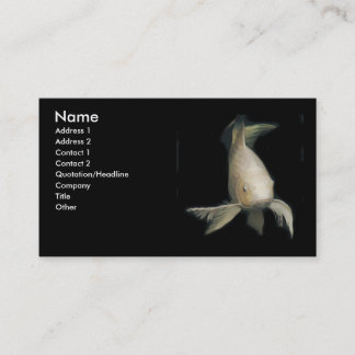 White Koi Business Card