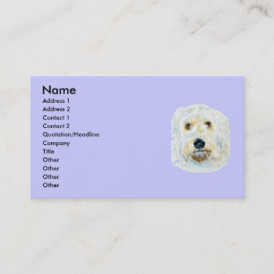 White labradoodle Maggie Business Cards