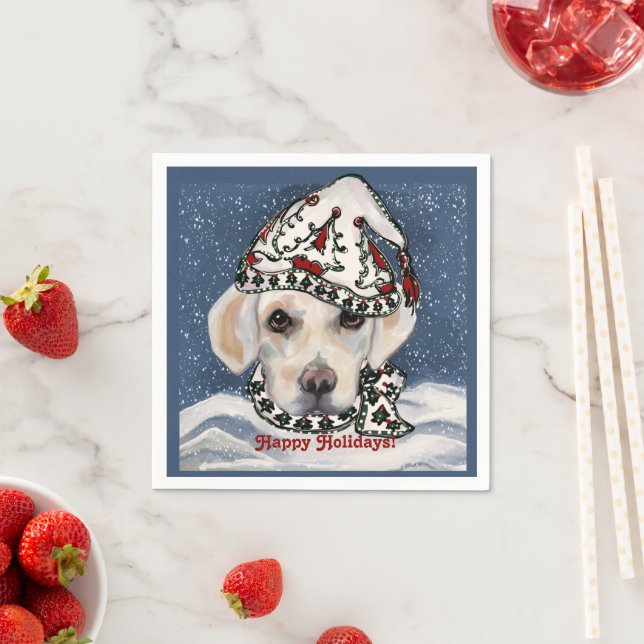 WHITE LABRADOR RETRIEVER     NAPKIN (Insitu)
