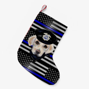 WHITE LABRADOR RETRIEVER SMALL CHRISTMAS STOCKING