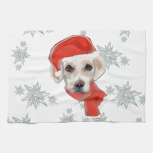 White Labrador Retriever Tea Towel