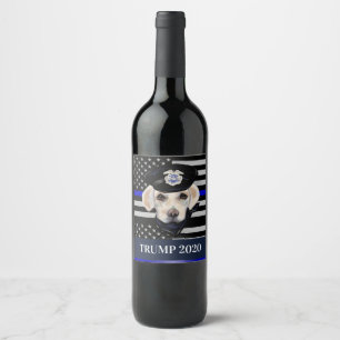 White Labrador Retriever Wine Label