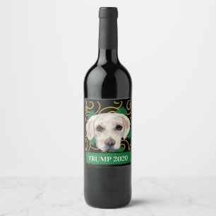 White Labrador Retriever Wine Label