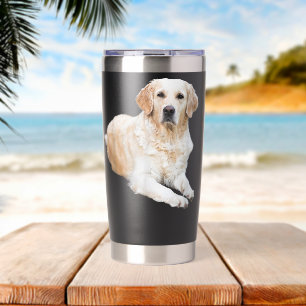 White Labrador Retriever Yellow Love Lab Mum Dog D Insulated Tumbler
