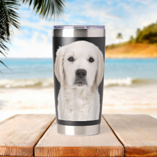 White Labrador Retriever Yellow Love Lab Mum Dog D Insulated Tumbler
