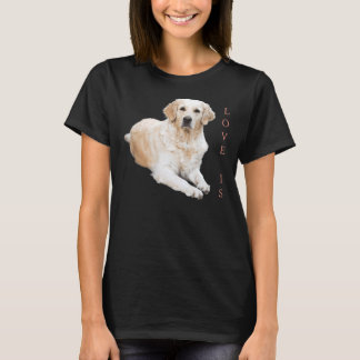 White Labrador Retriever Yellow Love T-Shirt