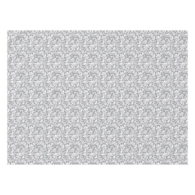 White Lace 1 Tablecloth (Front (Horizontal))