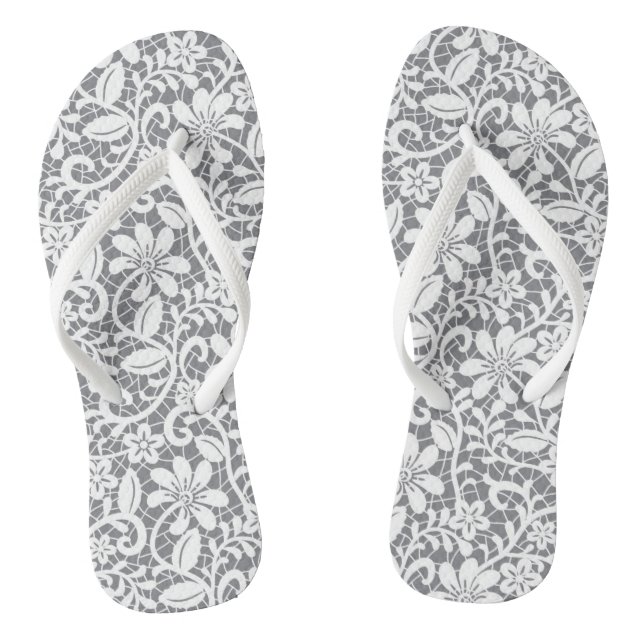 White Lace 1 Thongs (Footbed)