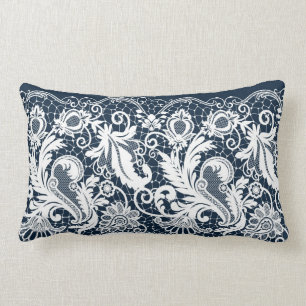 White lace 2 lumbar cushion