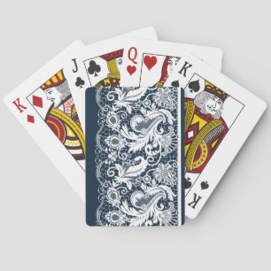 White lace 2 playing cards