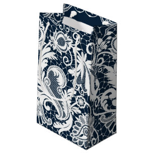 White lace 2 small gift bag