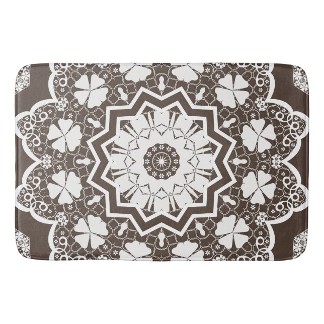 White lace bath mat (Front)