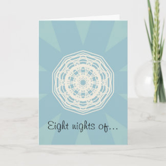 White Lace Hanukkah Card