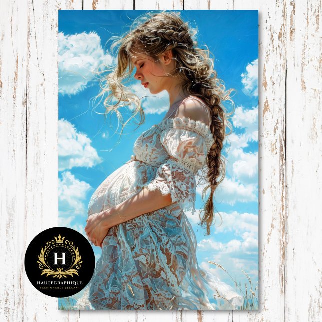 White Lace Maternity Bridal Shower Découpage Tissue Paper (Creator Uploaded)