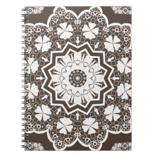 White lace notebook