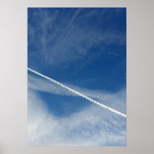 white lace on the sky poster