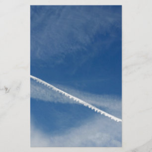 white lace on the sky stationery