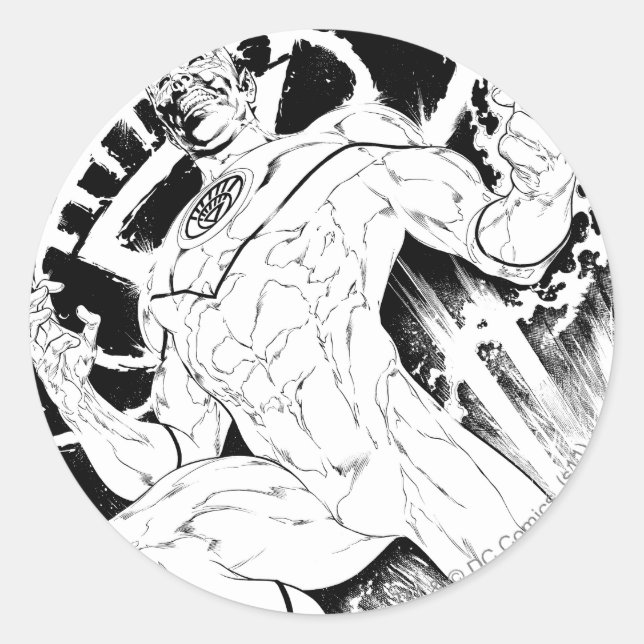 White Lantern Corps Classic Round Sticker (Front)