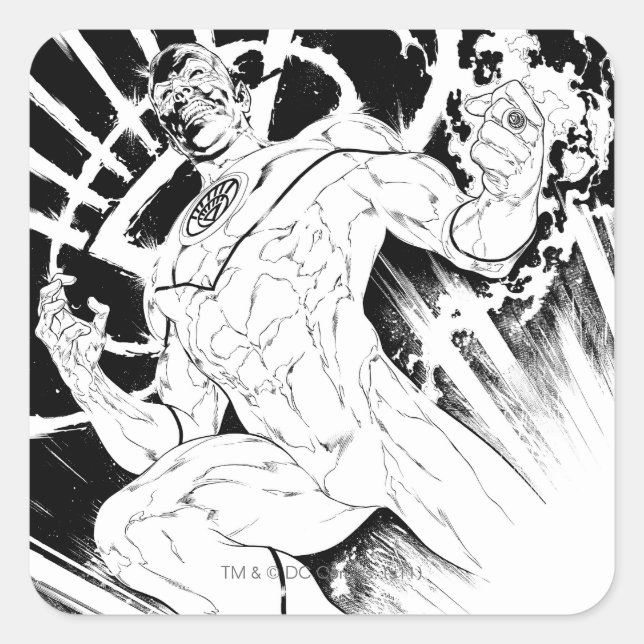 White Lantern Corps Square Sticker (Front)