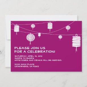 White Lanterns Invitation