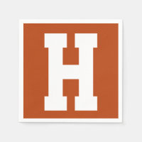 White Large Modern Initial | Rust