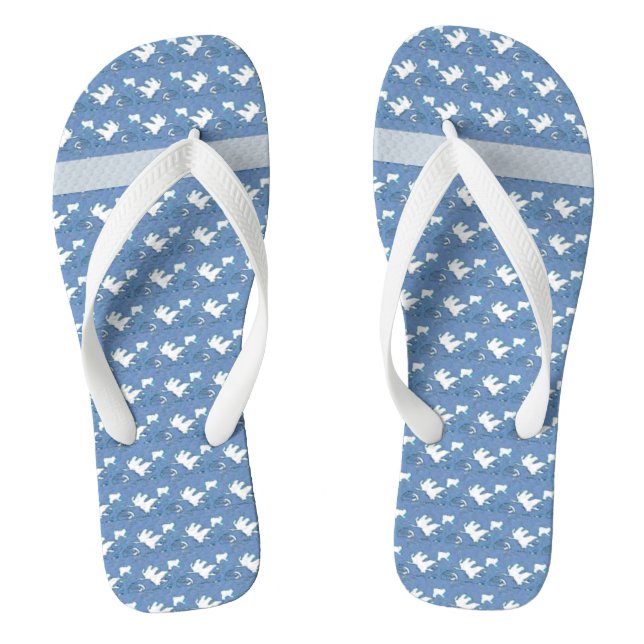 White Leaf Thongs (Footbed)