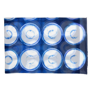 White LED Lights Background. Pillowcase