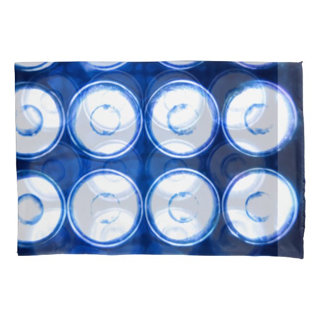 White LED Lights Background. Pillowcase (Front)