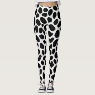 White Leopard Elegant Trendy Luxury Collection Leggings