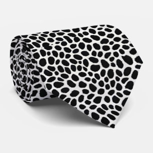 White Leopard Elegant Trendy Luxury Collection Tie
