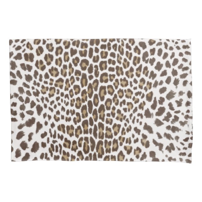 White Leopard Skin Pillowcase (Front)