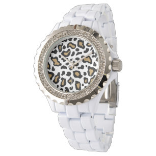 White Leopard Watch