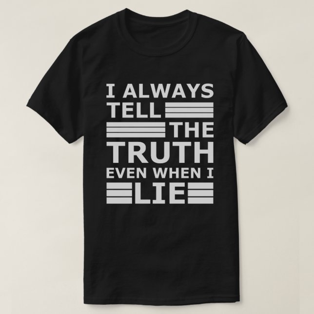 White Lie Party | Sarcastic Funny Movie Quote T-Shirt (Design Front)