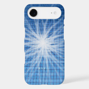 White Light Burst Blue Skyscraper