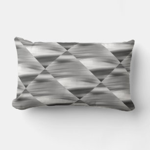 White, light grey, dark grey, black Pillow