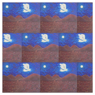 White Light Guardian Angel Art Fabric Material