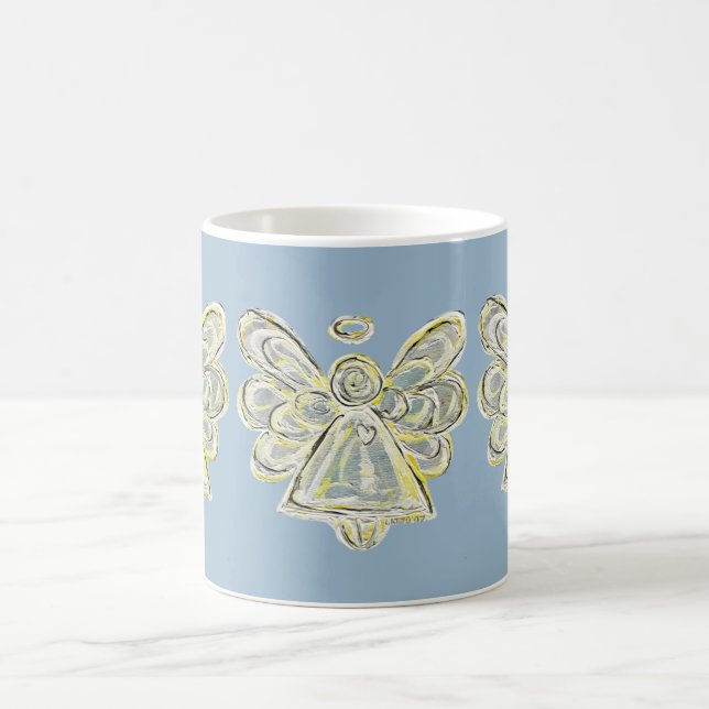 White Light Guardian Angel Custom Coffee Mug Cup (Center)