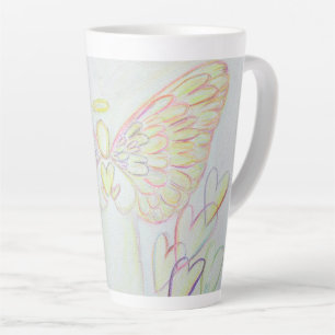 White Light Guardian Angel Custom Latte Mug Cup