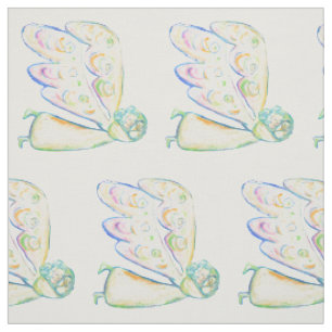 White Light Guardian Angel Fabric Art Material