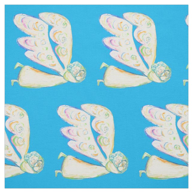 White Light Guardian Angel Fabric Art Material (Swatch)