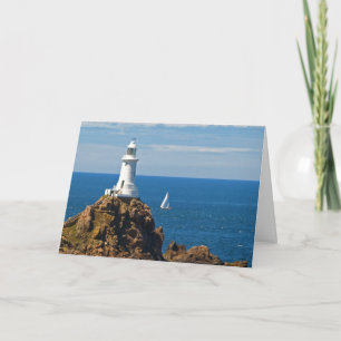 White Lighthouse (Birthday Card) Card
