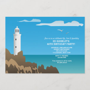 White Lighthouse Invitation