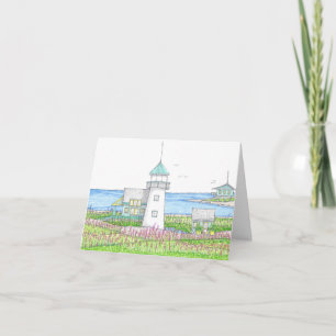 White Lighthouse Notecard
