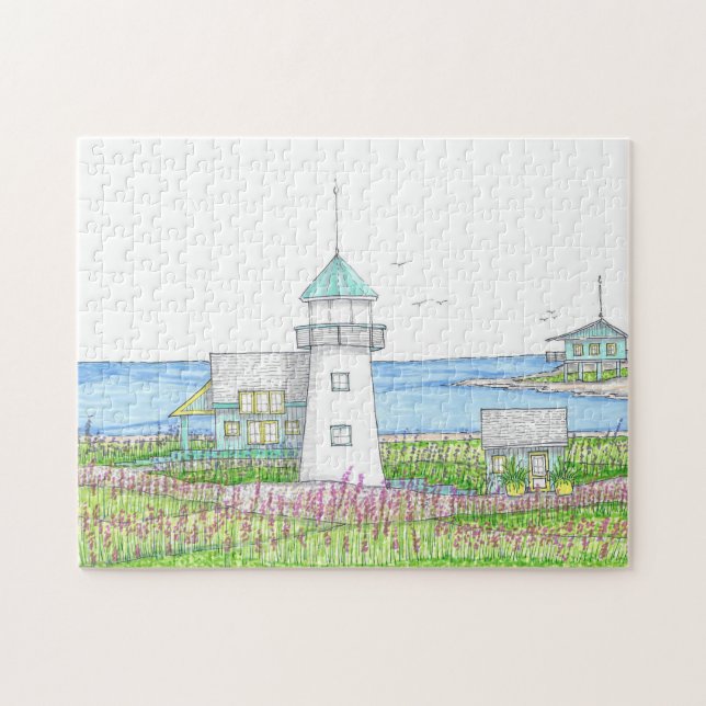 White Lighthouse Puzzle (Horizontal)