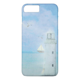 white lighthouse with sailboat iPhone 8 plus/7 plus case