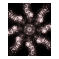 White Lightning Plasma Fractal Art