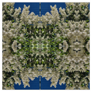 White Lilacs Fabric