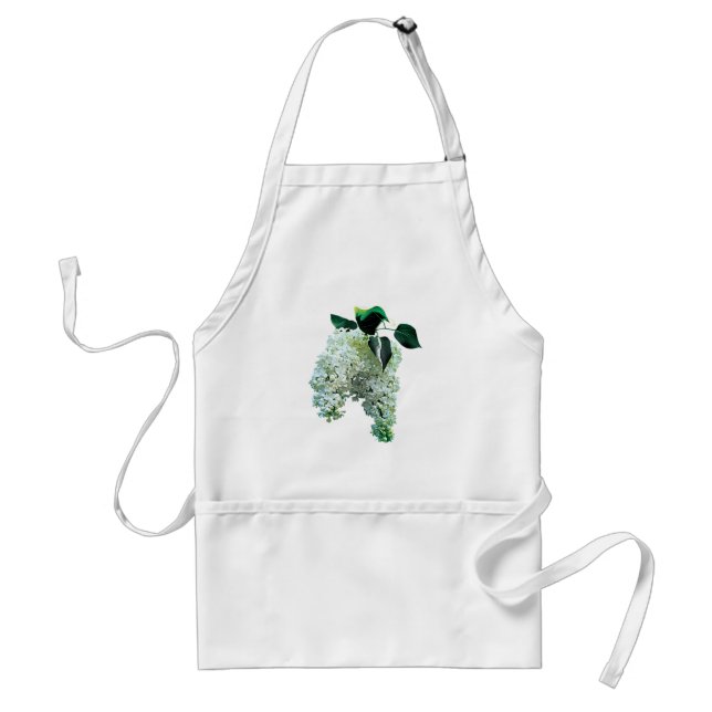 White Lilacs Standard Apron (Front)