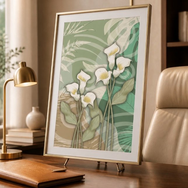 White Lilies 24"x36" Poster (Creator Uploaded)