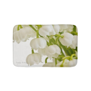 White Lilies Bath Mat